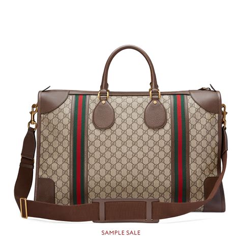 gucci web supreme duffle bag|gucci duffle bags men's.